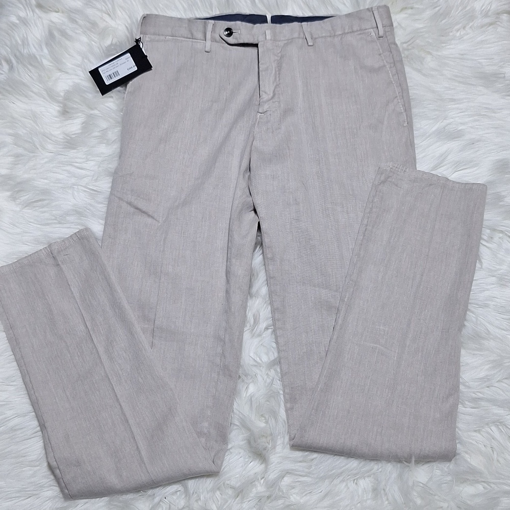 NWT PT Torino size 36W 36L tan dress pants